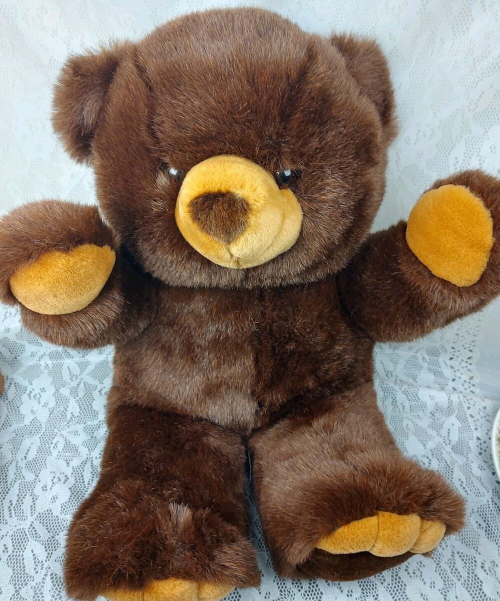 JCPenney Teddy Bear Plush Brown Large Big Jumbo 24" Stuffed Animal Doll Toy